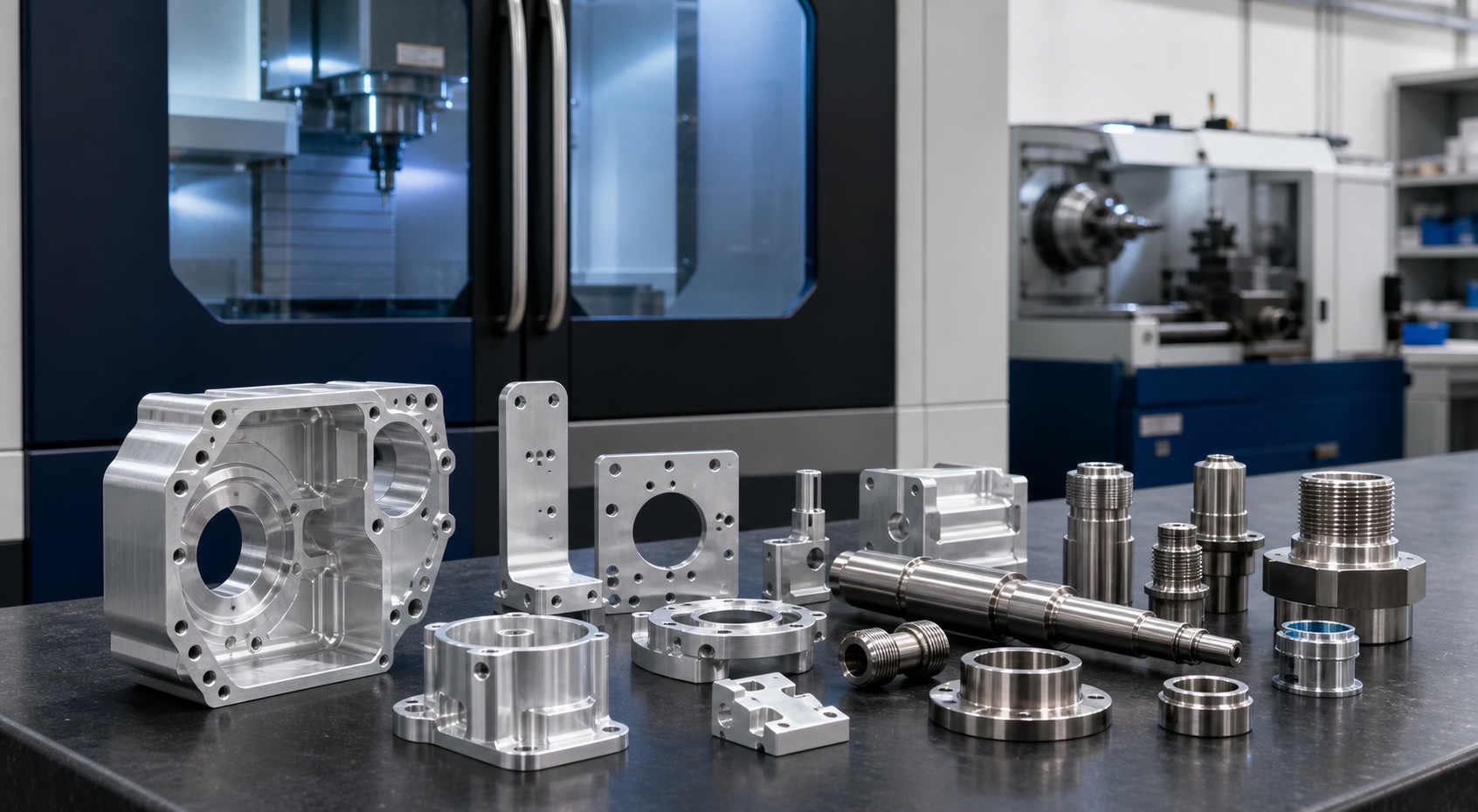 CNC machining services for custom milled and turned metal parts